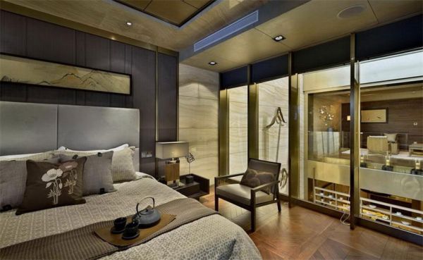 融入中国文化思想的中式风格卧室效果图