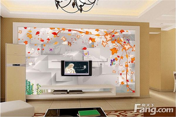 客厅电视墙壁纸装修效果图赏析_客厅电视墙壁纸装修效果图赏析
