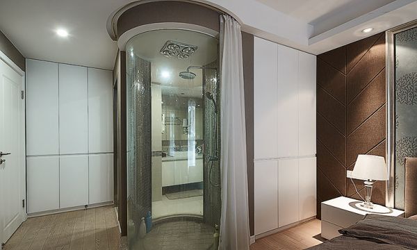 宜家现代室内浴室卫生间家装效果图