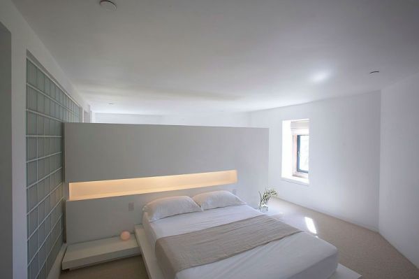 白色系极简风格卧室设计效果图