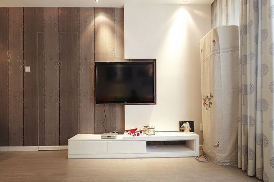 客厅电视墙 打造时尚简洁的空间