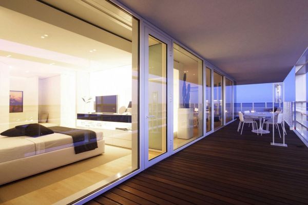 现代四居室阳台效果图设计