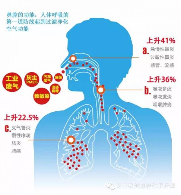 80% 呼吸系统疾病,由鼻腔缺乏洁护引起.