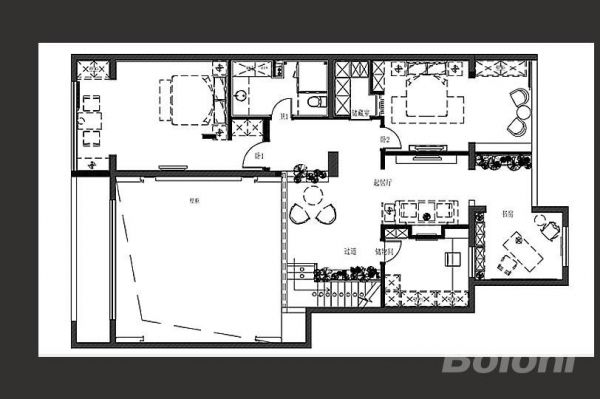 【龙山御景】中式 跃层／loft 320㎡