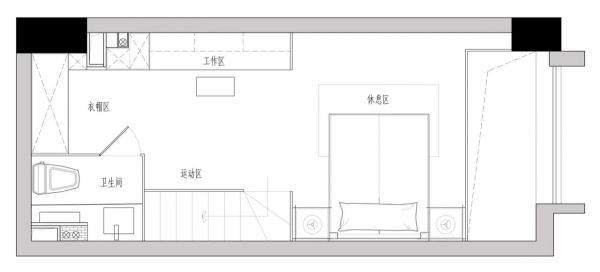 36平米极简loft公寓