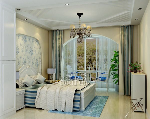 北京罗庄南里50平米二手房地中海风格装修-混合型风格-二居室