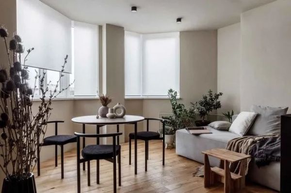 俄罗斯72㎡公寓打造极简主义 黑色卧室超有格调