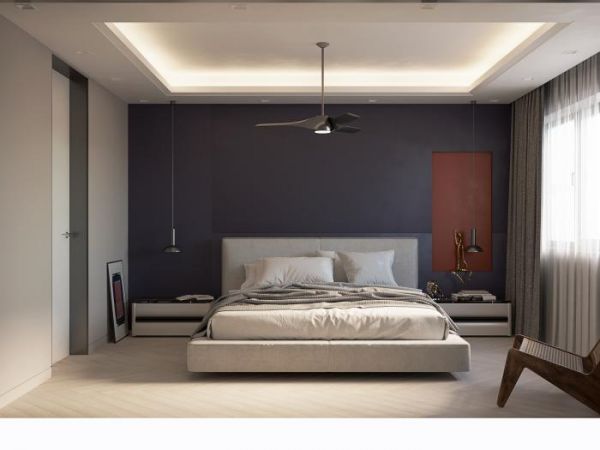 简单的搭配，一张床，两个简单便捷的床头柜，让来家的客人也能感受到品质纯净的睡眠环境。