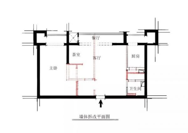 墙体拆改平面图