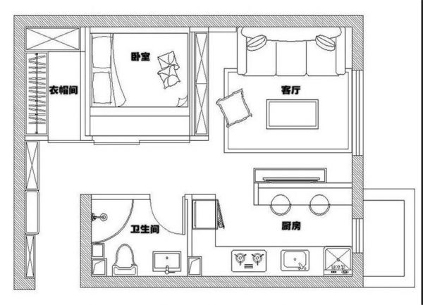 38平的简约小户型公寓，单身女白领的惬意小