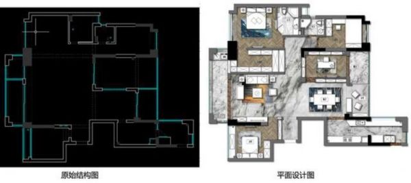 135平米现代风格三居室装修案例
