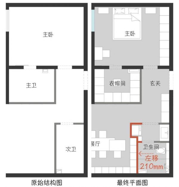 年轻夫妇103㎡极简风的家 超强收纳住十年不过时