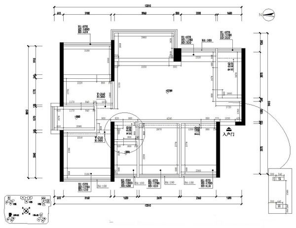 ▲户型原始结构图