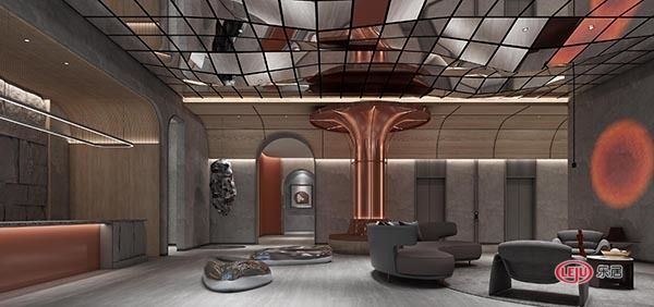 柏高建筑空间设计新作丨视觉上的艺术馆-名都·喜乐汤