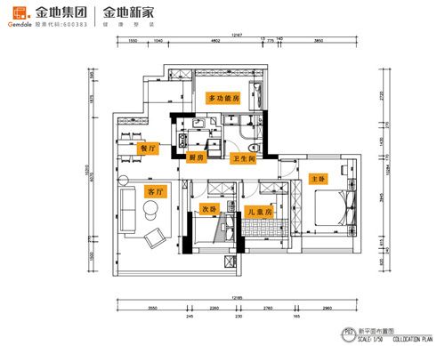 标记平面图