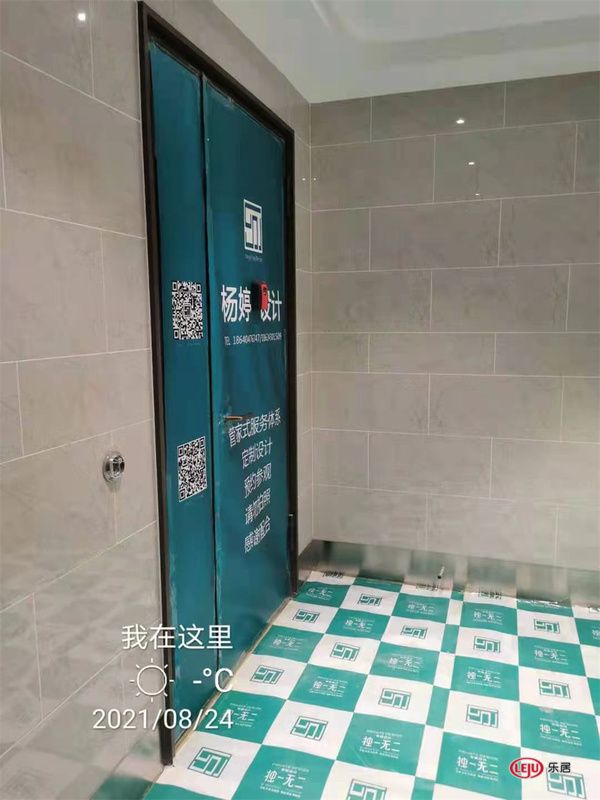 杨婷全案设计 | 施工放线，图纸上墙