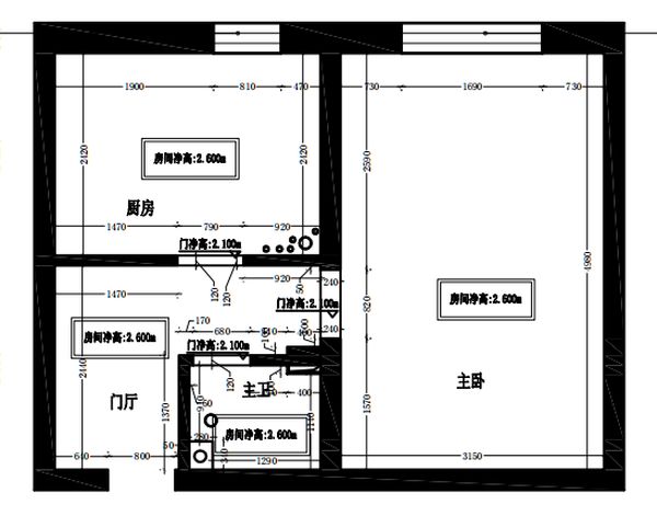 改造前户型图