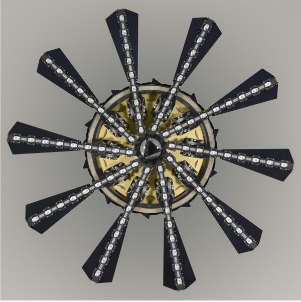 占研 黑洞 2022 综合媒材 155 ×155×32cm 版数：5 玉兰堂