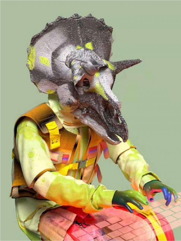 李妍洁Loxel Li, 《工作狂龙》，2022，装置作品，尺寸可变，图片致谢艺术家和omgland