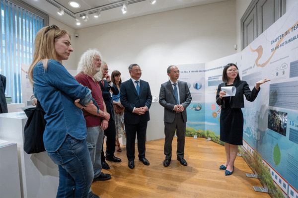 中国高端骨瓷品牌中金KINGJUN亮相比利时“茶和天下”·雅集活动