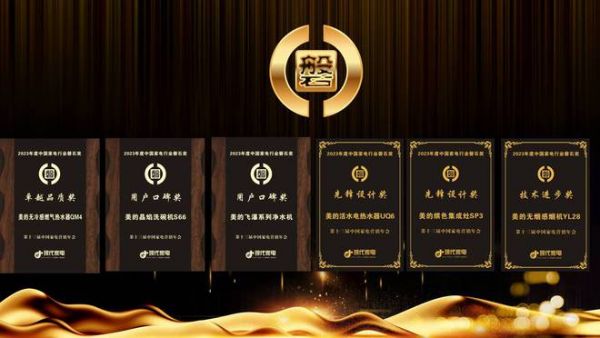 硕果累累 美的厨热产品斩获多项2023年度中国家电行业磐石大奖