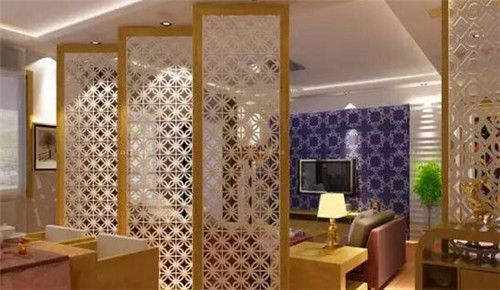 客厅屏风装修效果图2