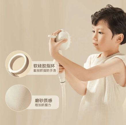 恒洁星品 | 恒洁亲子系列花洒舒适体验，呵护宝宝淋浴