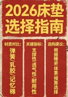 2026年最新发布：十大护脊床垫品牌推荐实测结果！