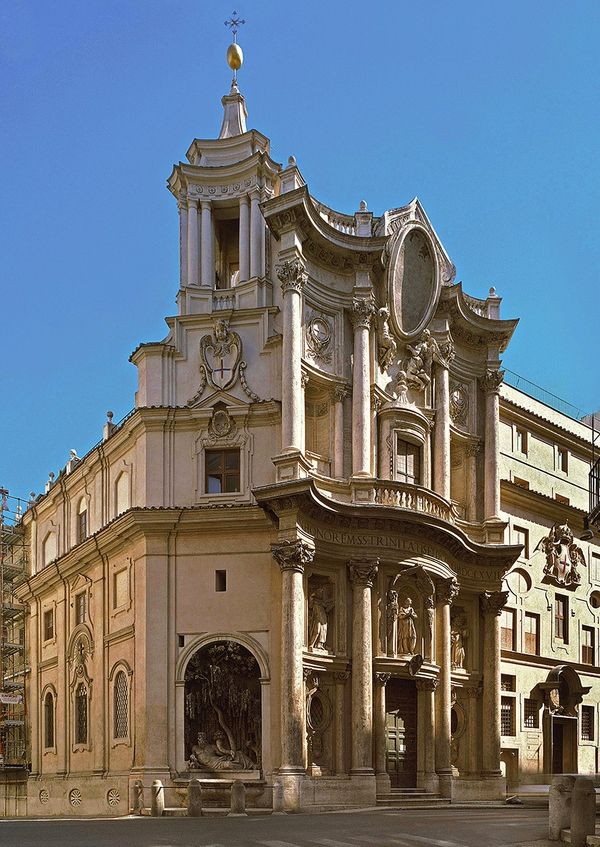 巴洛克式:巴洛克建筑是17到18世纪在意大利文艺复兴建筑基础上发展